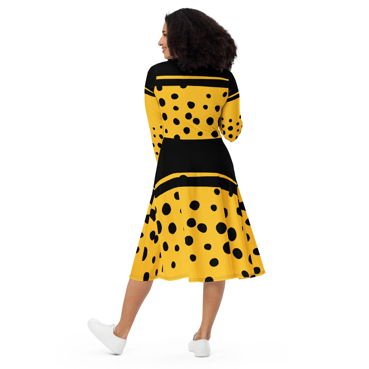 WOKE MOB long sleeve midi dress