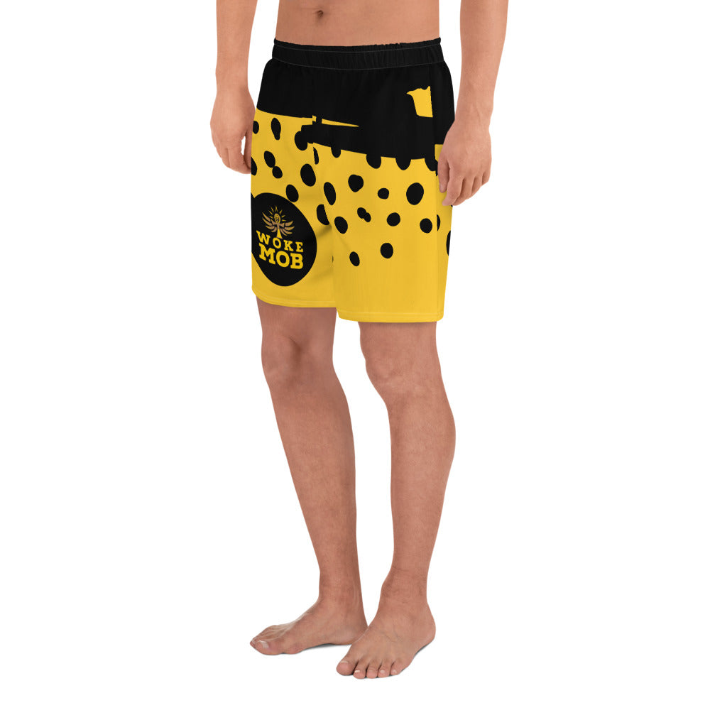 WOKE MOB Men's Recycled Athletic Shorts