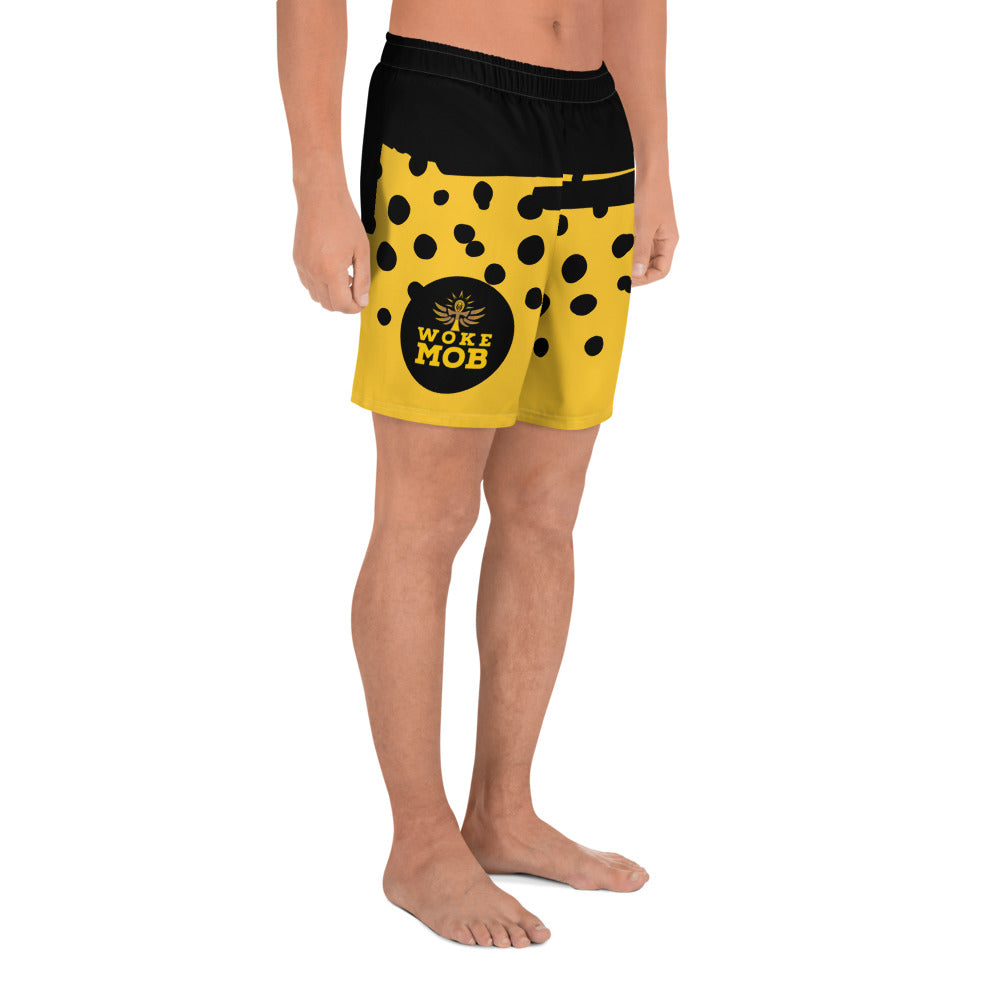 WOKE MOB Men's Recycled Athletic Shorts
