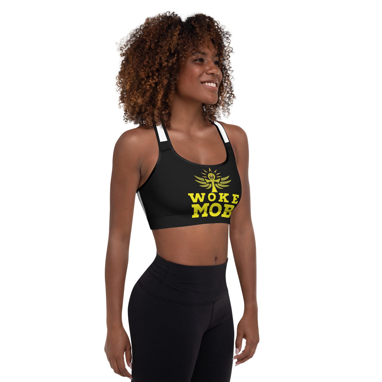 WOKE MOB Padded Sports Bra