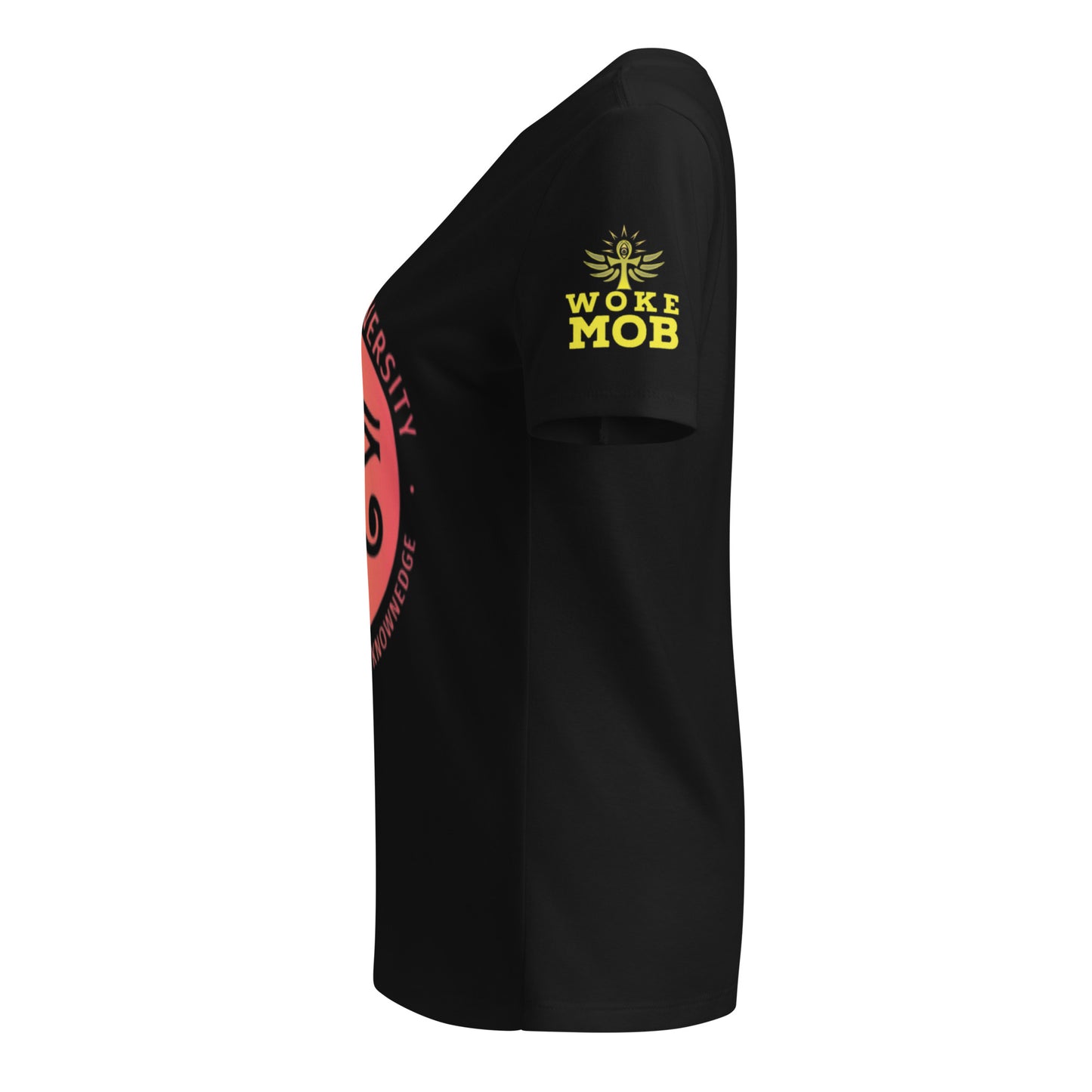 Women’s WOKE MOB U relaxed v-neck t-shirt