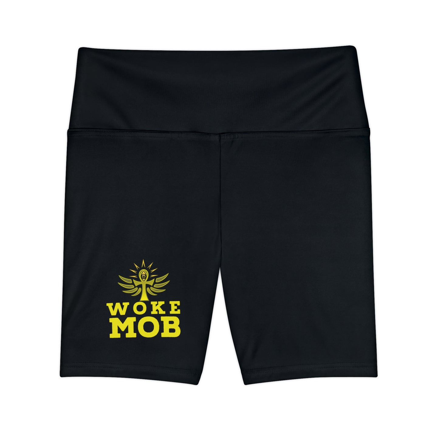 Women's "WOKE" Workout Shorts (AOP)