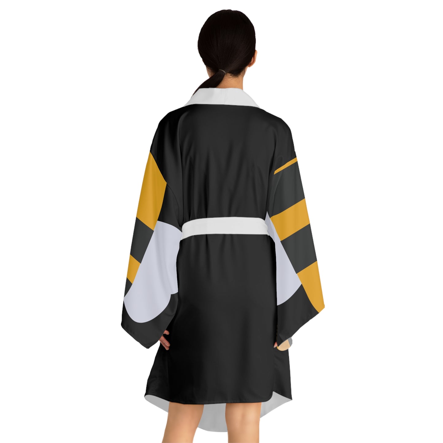 Long Sleeve "WOKE" Kimono Robe (AOP)