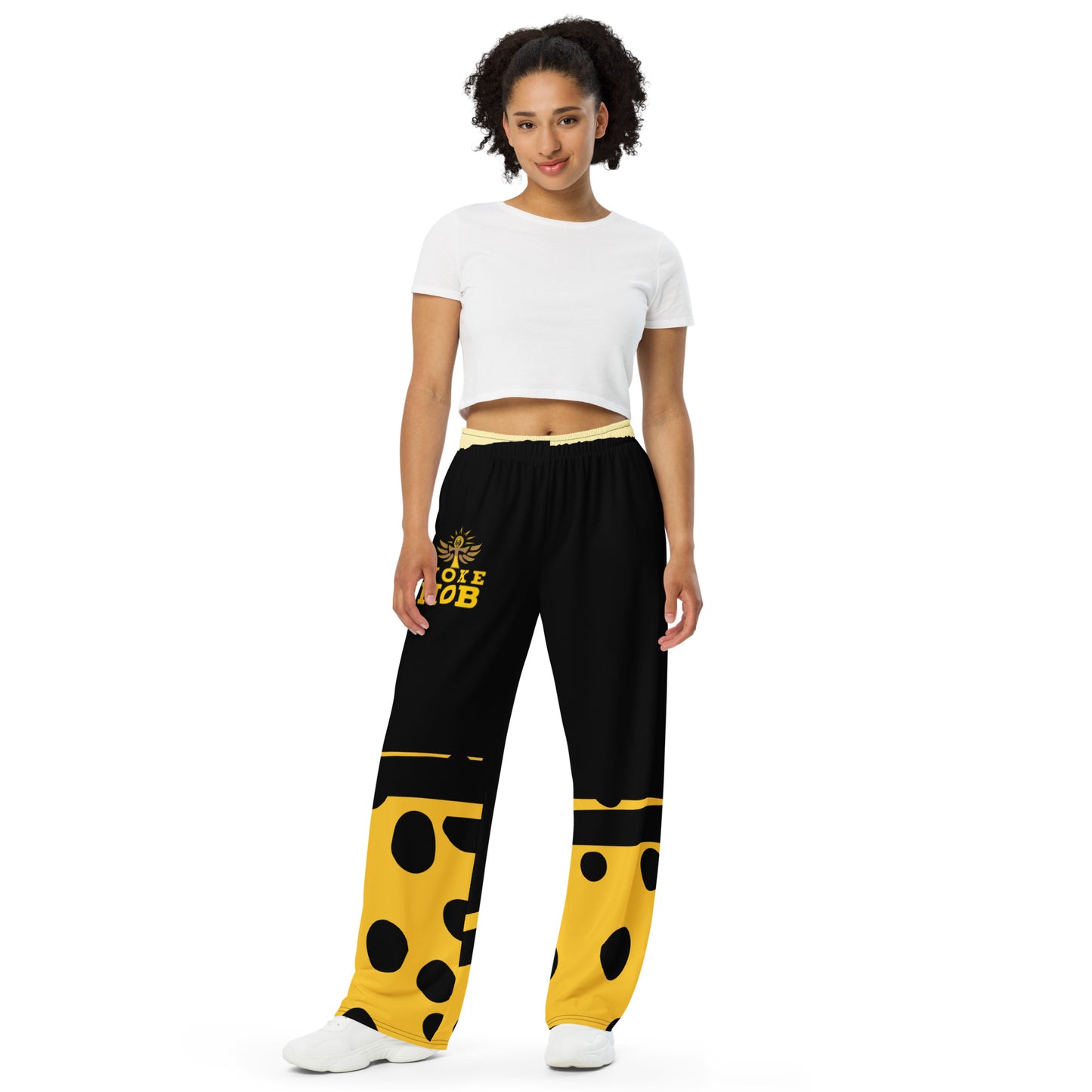 WOKE MOB unisex wide-leg pants