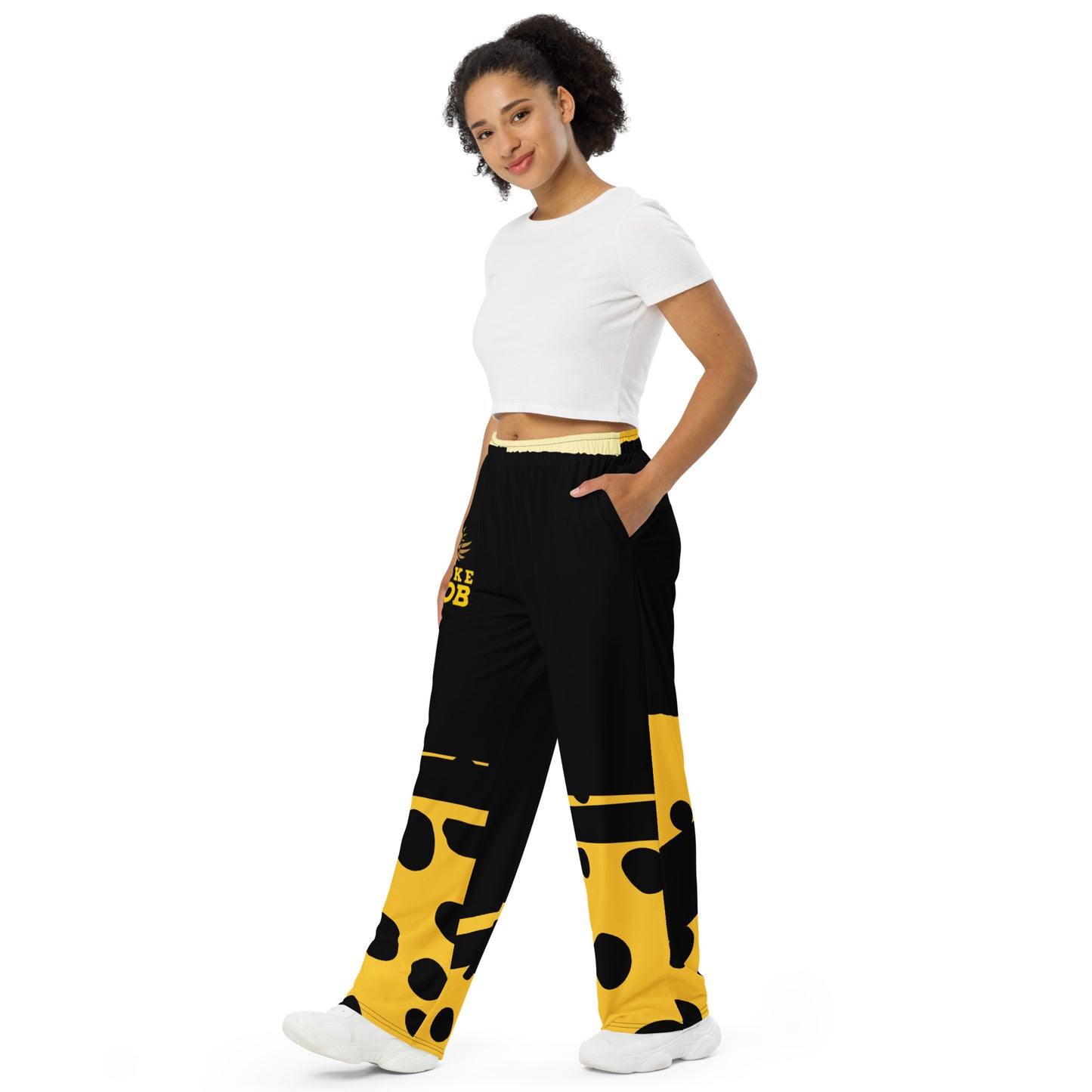 WOKE MOB unisex wide-leg pants